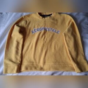 Aeropostale Mustard Yellow Crewneck Sweatshirt